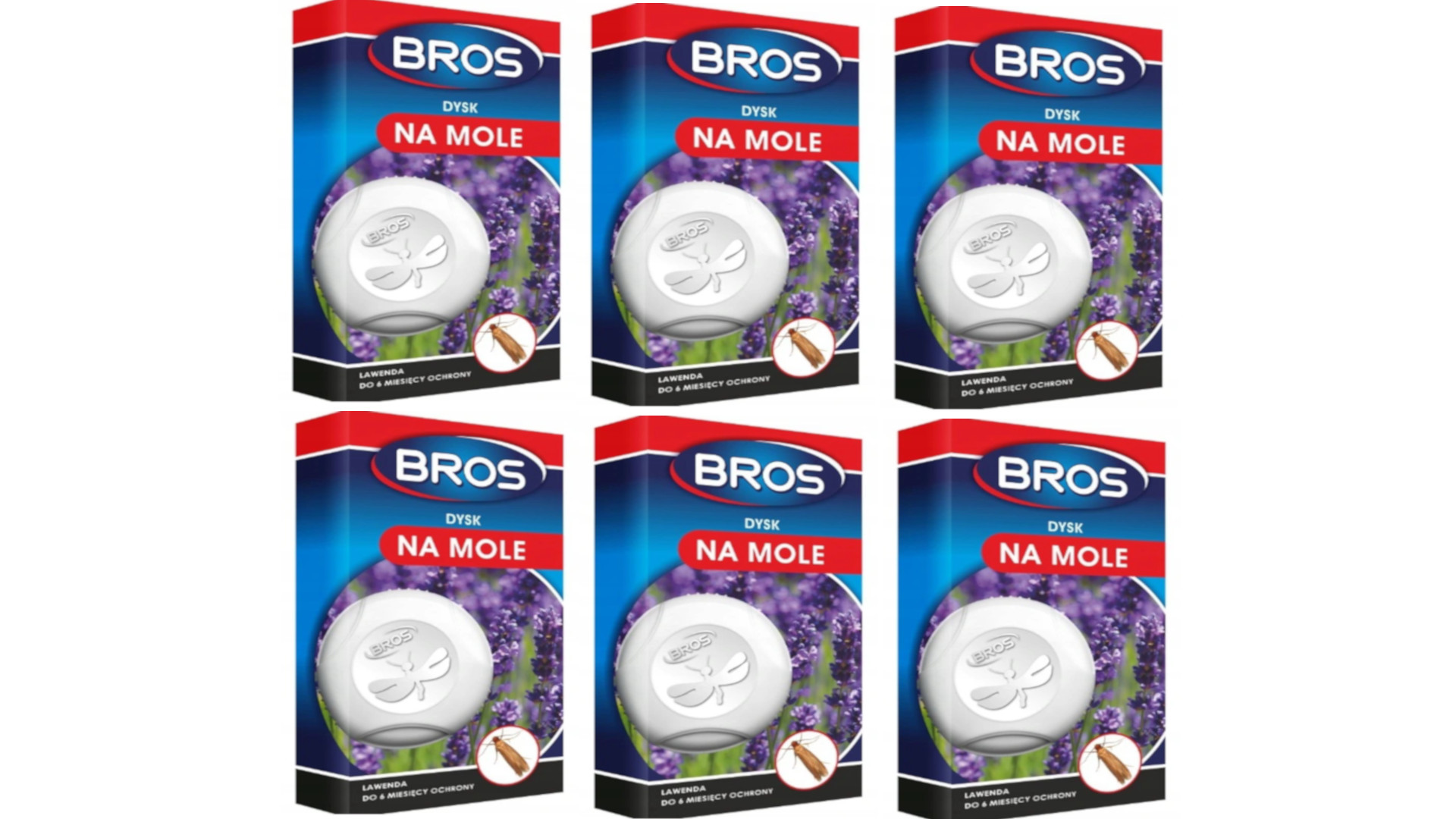

6 X Bros Dysk Na Mole Zwalcza Jaja Lawenda