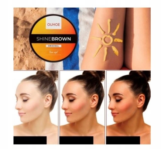 KREM PRZYŚPIESZAJĄCY OPALANIE BRĄZUJĄCY - SOFT SHINE BROWN OUHOE 100g Faktor (SPF) 0