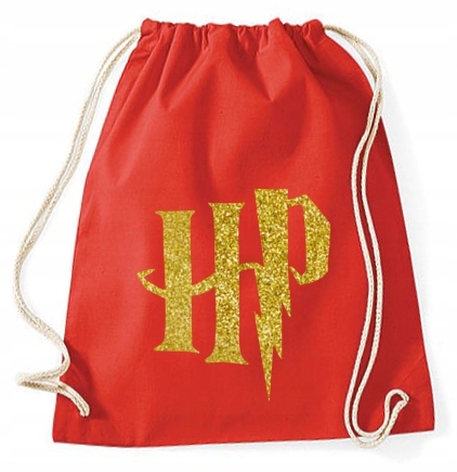 

Worek Harry Potter czerwony ze złotym logo Hp