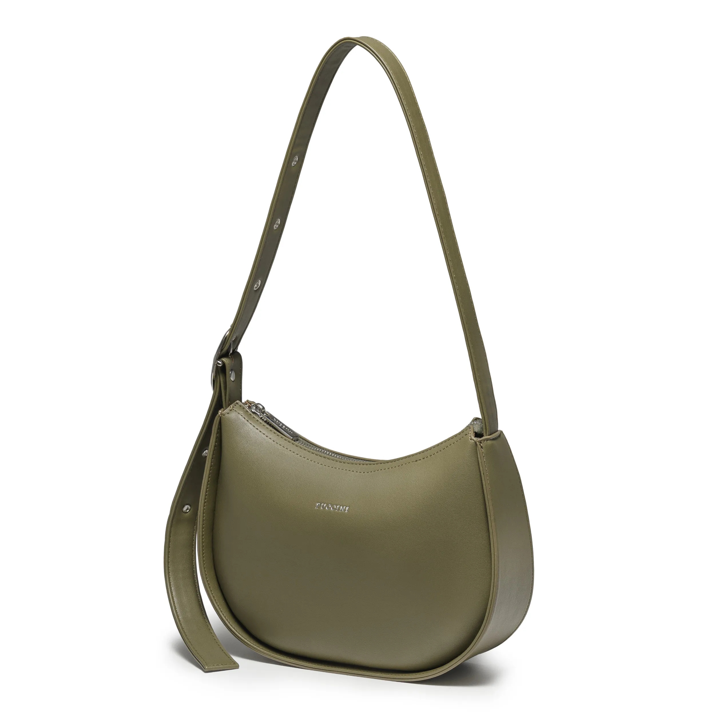 Dámská Kabelka Elegantní Eko Kůže Puccini Olivová BK1251003M-5