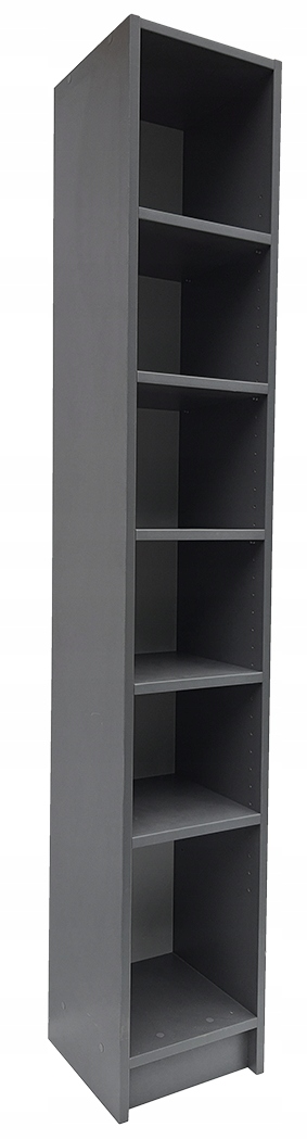 Regał antracyt książki i segregatory 40x30x180