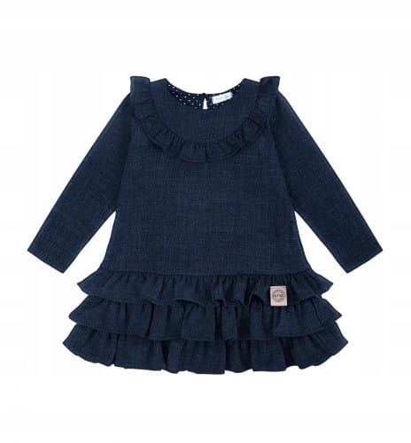 

Sukienka z falbankami jeans 128