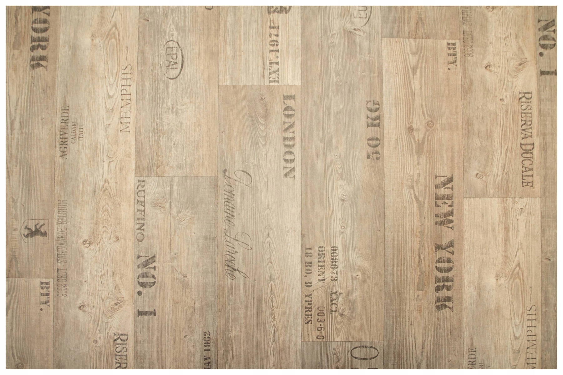 szer. 1,5 m GRUBA ELASTYCZNA WYKŁADZINA PCV PRESTO GUMOLEUM Z NAPISAMI