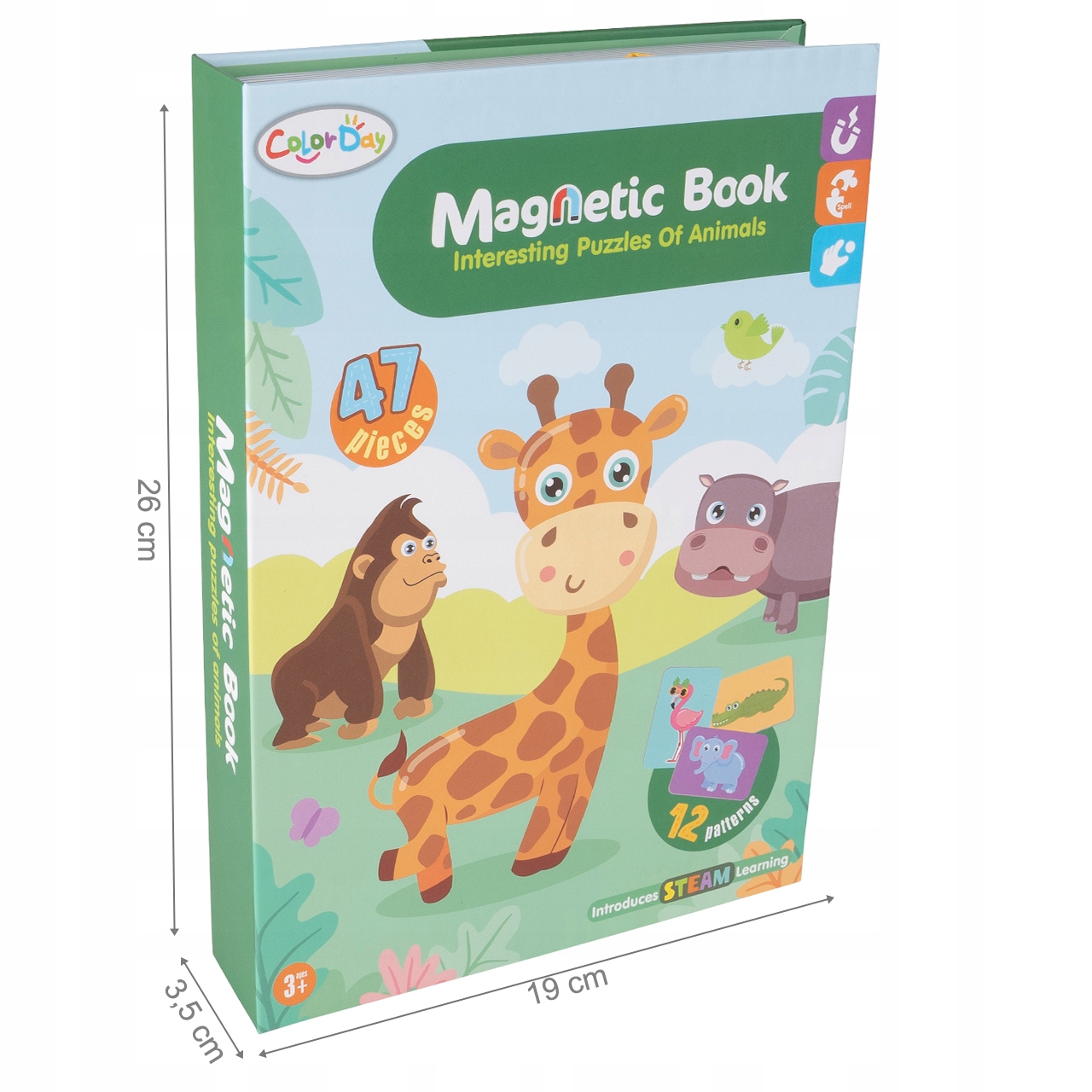 UKŁADANKA MAGNETYCZNA PUZZLE ZWIERZĘTA MONTESSORI EAN (GTIN) 5901924230502