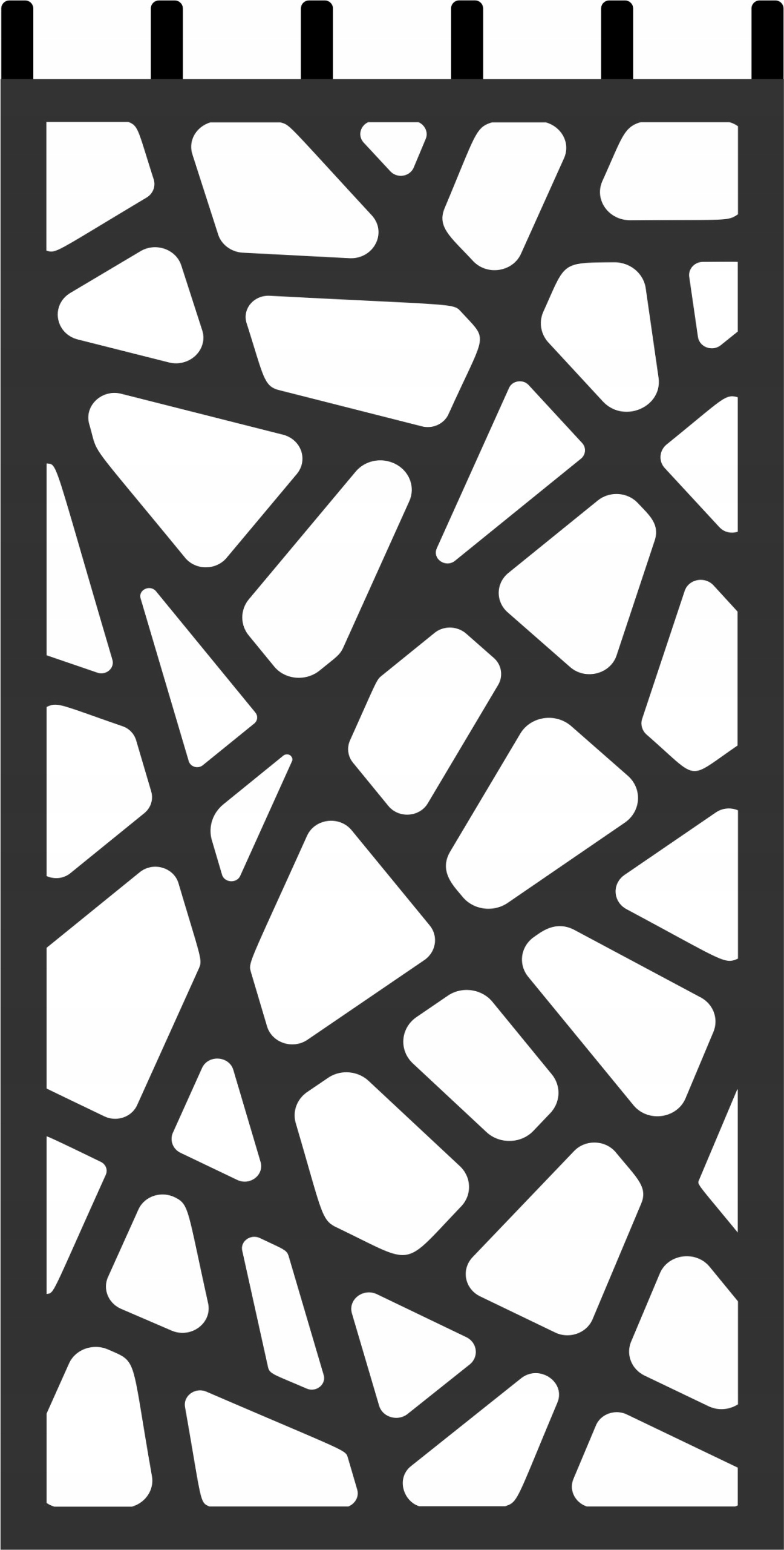 Věšák Panel na oblečení, klíče nebo akcesoria malý ozdobný 40x26 cm