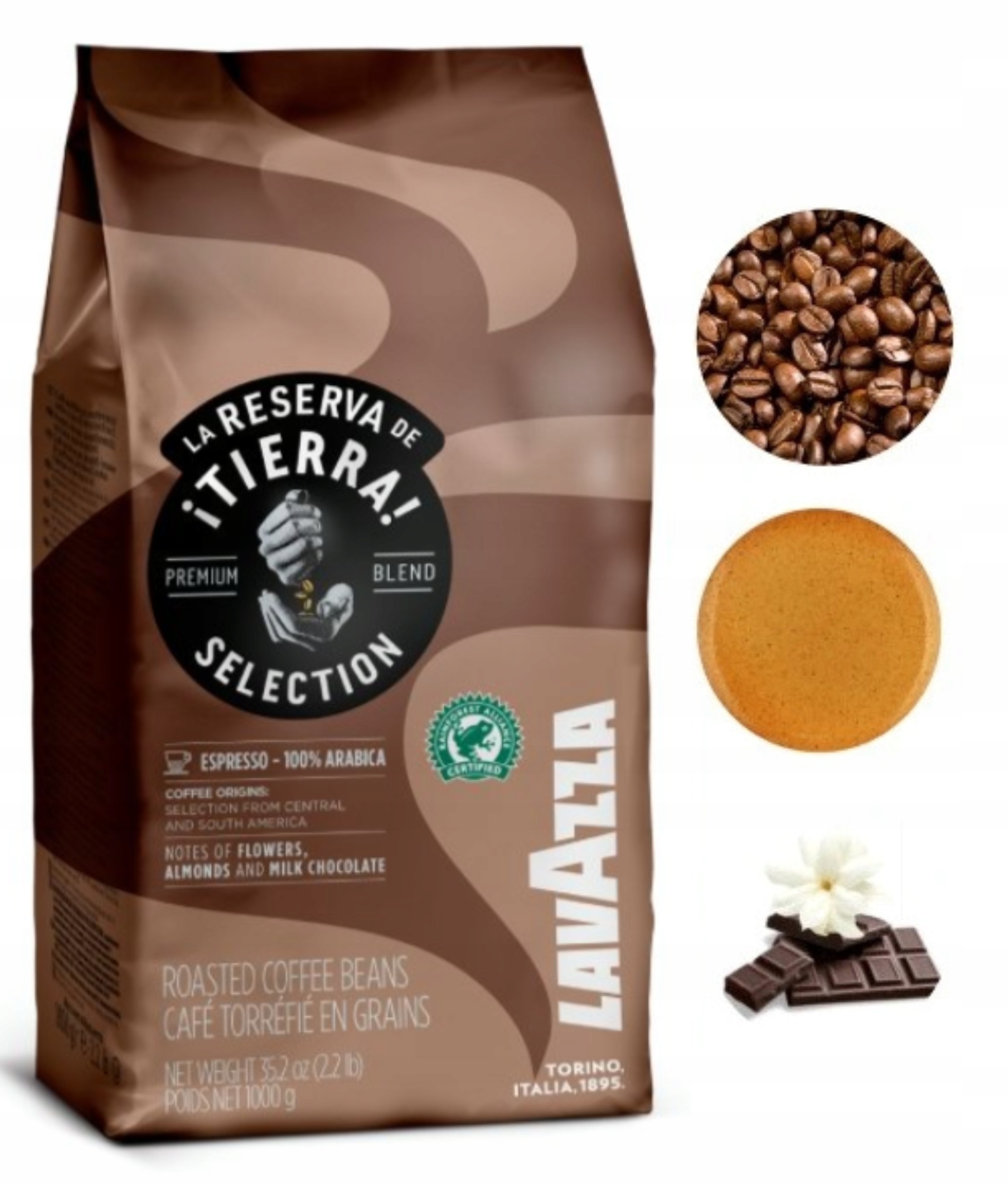 Levně Lavazza Tierra Selection zrnková káva italská arabica 1 kg
