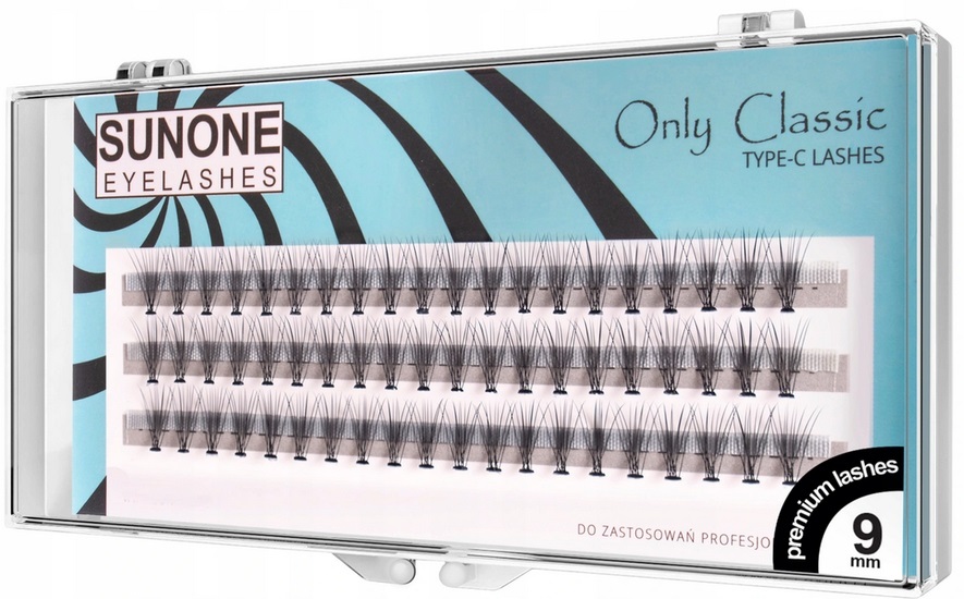 

Sunone Sztuczne Rzęsy Jedwabne Kępki 9mm 60szt/C