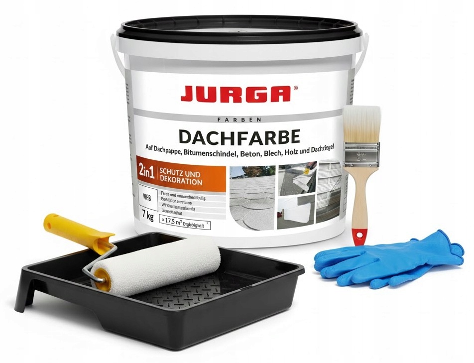 Dachfarbe gęsta Powłoka Uszczelniająco-dekoracyjna biała Wodoodporny 7kg