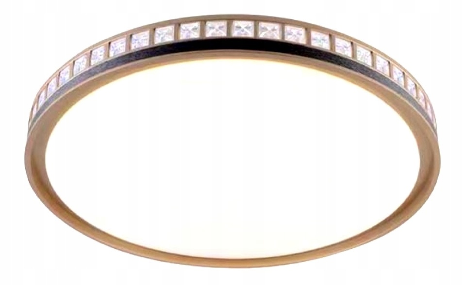 

Panel plafon Led Natynkowy 42 W 50cm Czarno Złoty