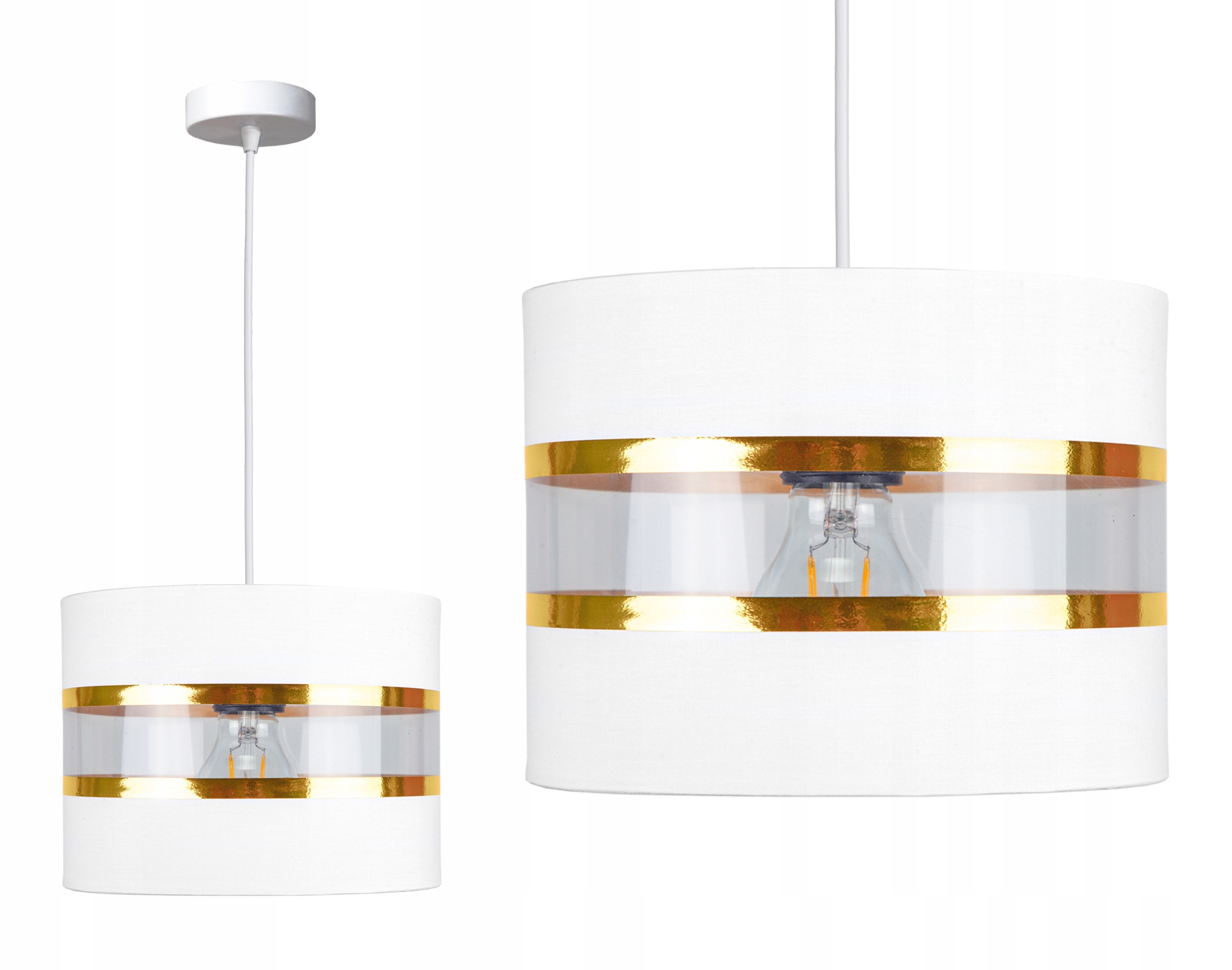 

Lampa Wisząca Zwis Sufitowa Żyrandol Abażur Led
