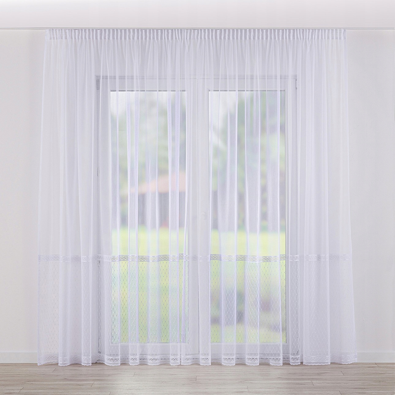 Hotová Záclona na páske voálová 140 x 260 cm biela