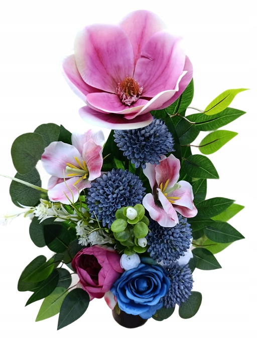 Kytice Vložka Do Vázy Flakonu Umělé Květy Na Hrob Hřbitov Magnolie