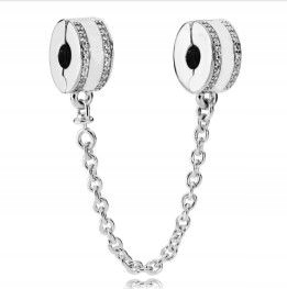 Stříbrný přívěsek Bead 925 Elegantní přívěsek s řetízkem a kroužky