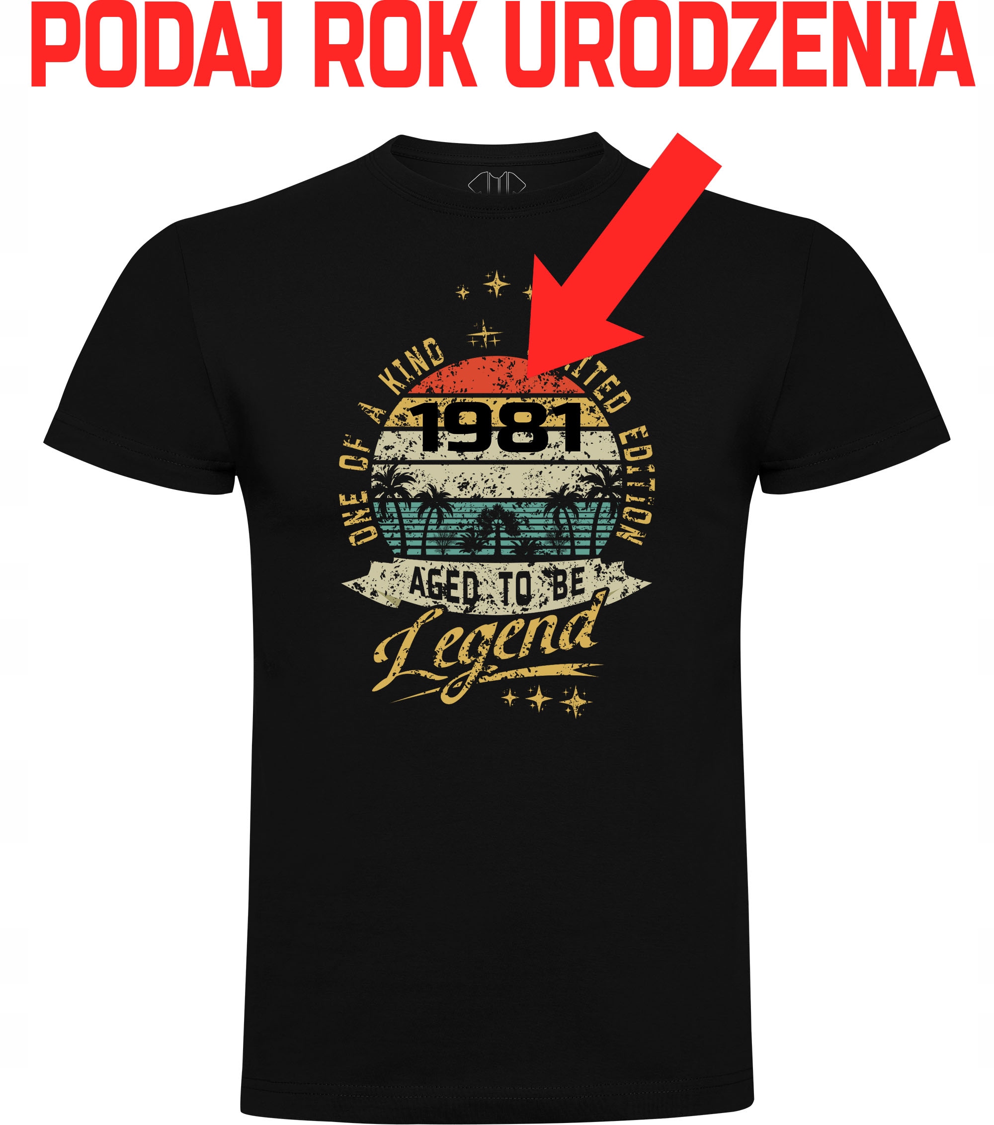 

Koszulka Aged To Be Legend czarna na urodziny M