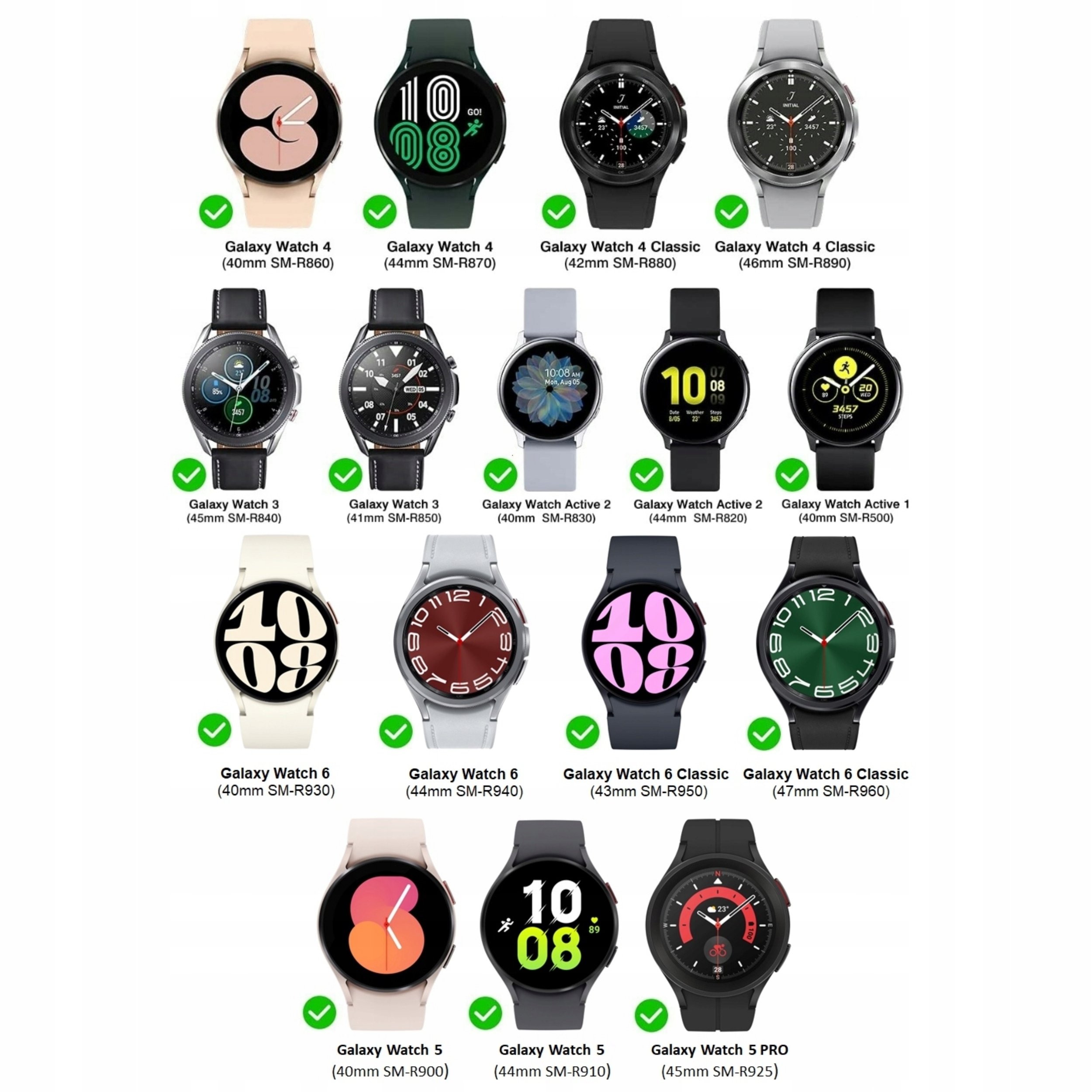 ŁADOWARKA DO SAMSUNG GALAXY WATCH 3/4/5/6 40/42/44/45/46/47mm ACTIVE 1/2 EAN (GTIN) 5907274972437