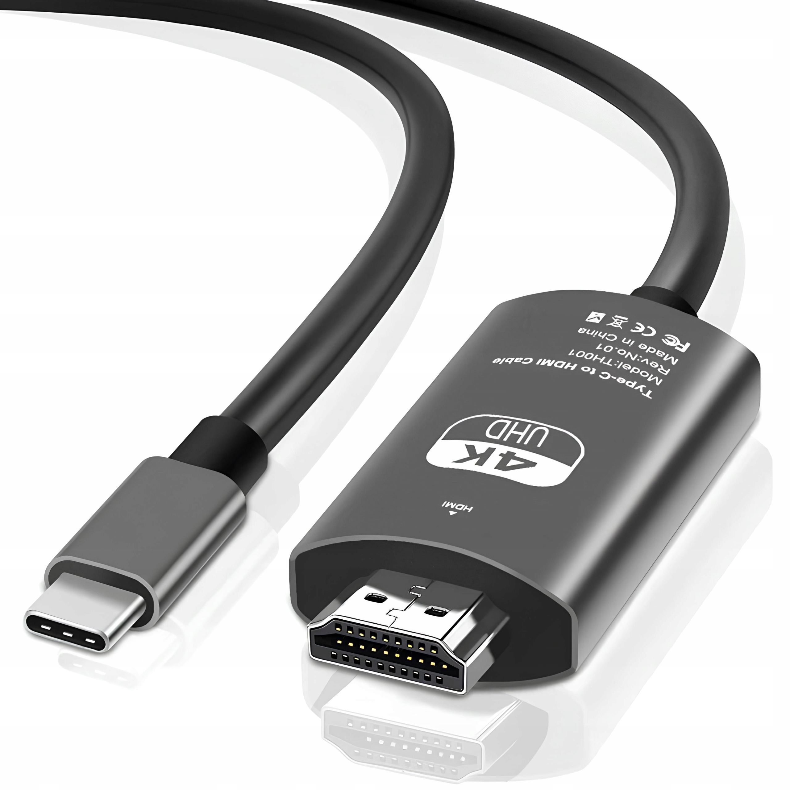 KABEL ADAPTER USB-C 3.1 TYP C do HDMI 4K MHL 2M