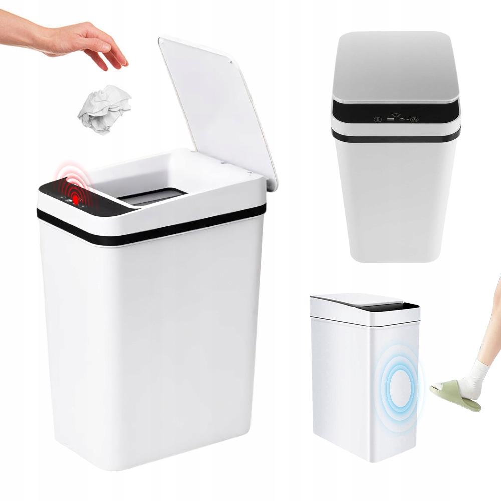 Odpadkový Koš 12 L S Víkem, Tichý A Funkční, Voděodolný Do Domácnosti