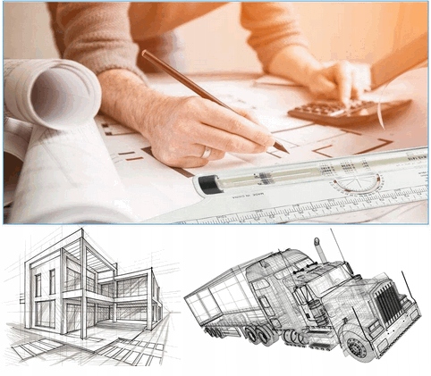 DUŻY MUTLINIAŁ multi ROLLING RULER Typ linijka