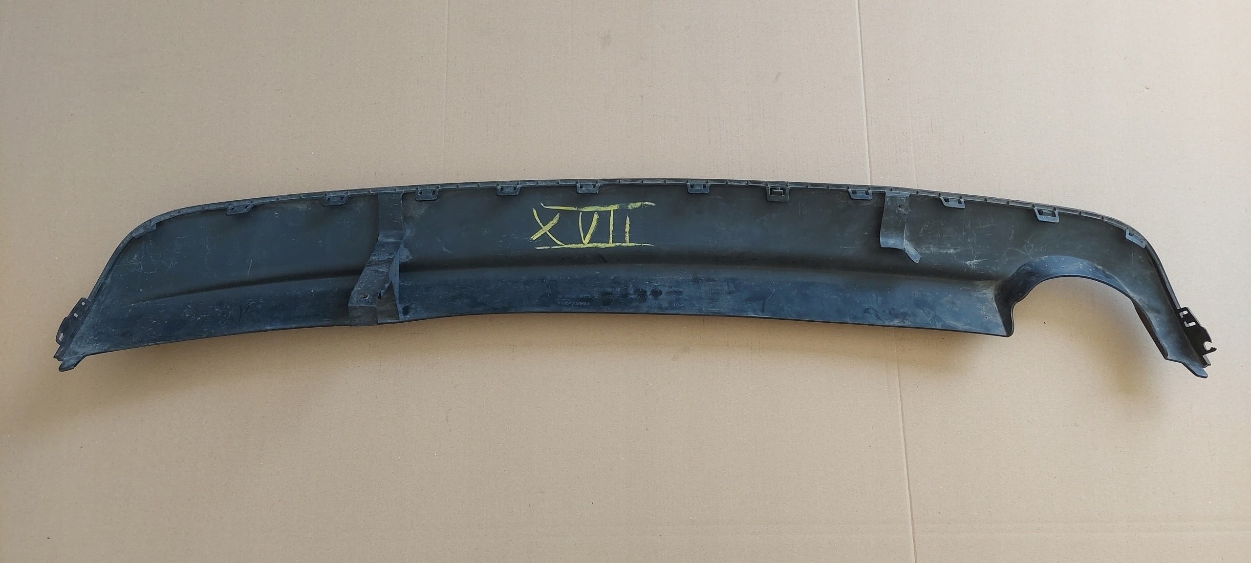 diffuser accessories of a bumper rear part AMG MERCEDES C-class W204 2048853125