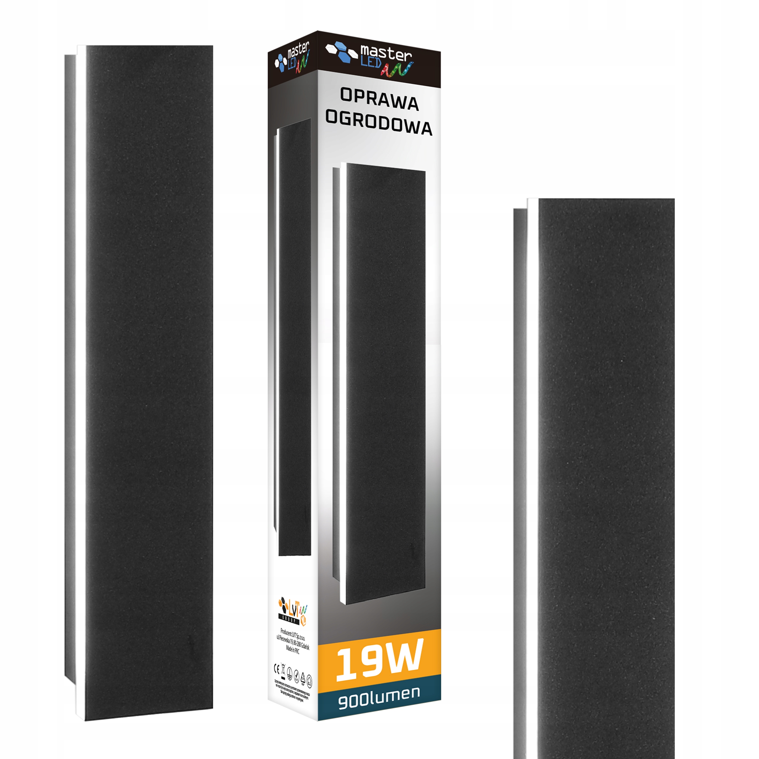 Nástěnné fasádní svítidlo Venkovní zahradní Led lampa 19W 60cm