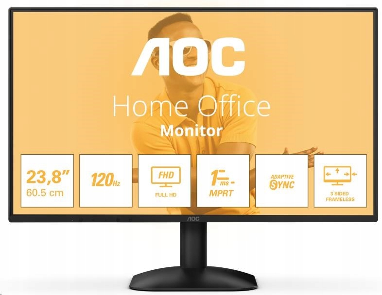 Aoc Monitor 23,8 palca 24B31H Ips 120Hz Hdmi Vga
