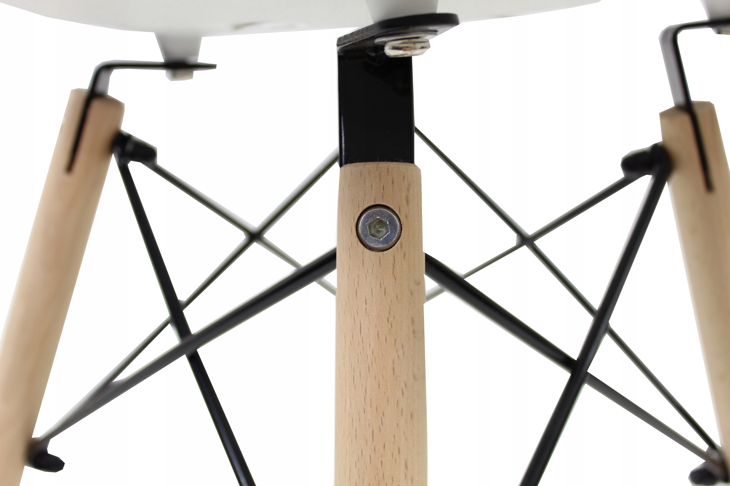 4 krzesła nowoczesne białe i stół biały 80x120/160 Szerokość stołu 80 cm