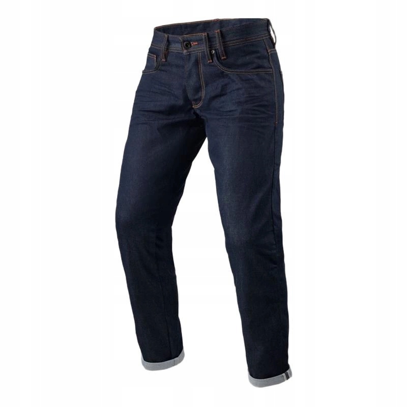 Motocyklové džínsy Revit Lewis Selevedge Dark Blue modré