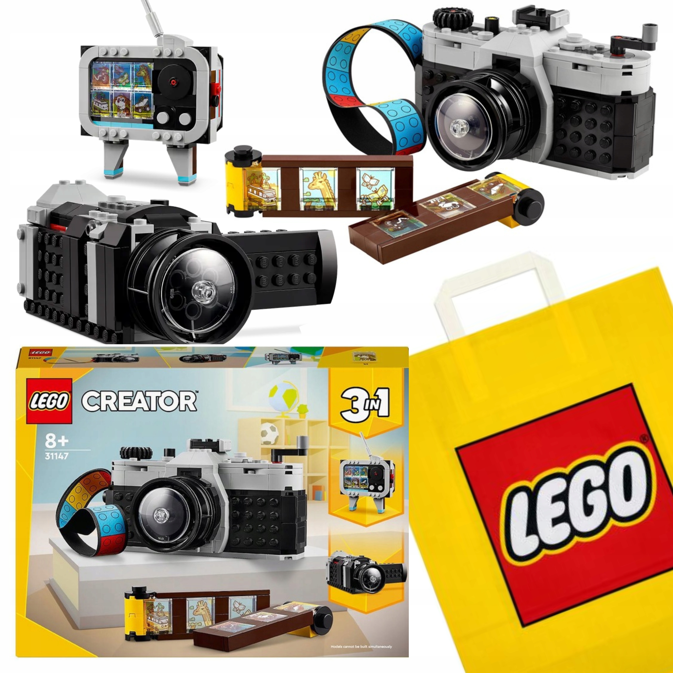 Lego Creator 3V1 31147 Retro Kamera Fotoaparát Dárek Taška Lego Jako Dárek
