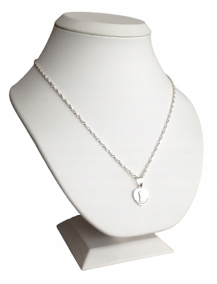 Łańcuszek srebrny, medalik komunia / chrzest Kolekcja Medalik Srebrny Komunia