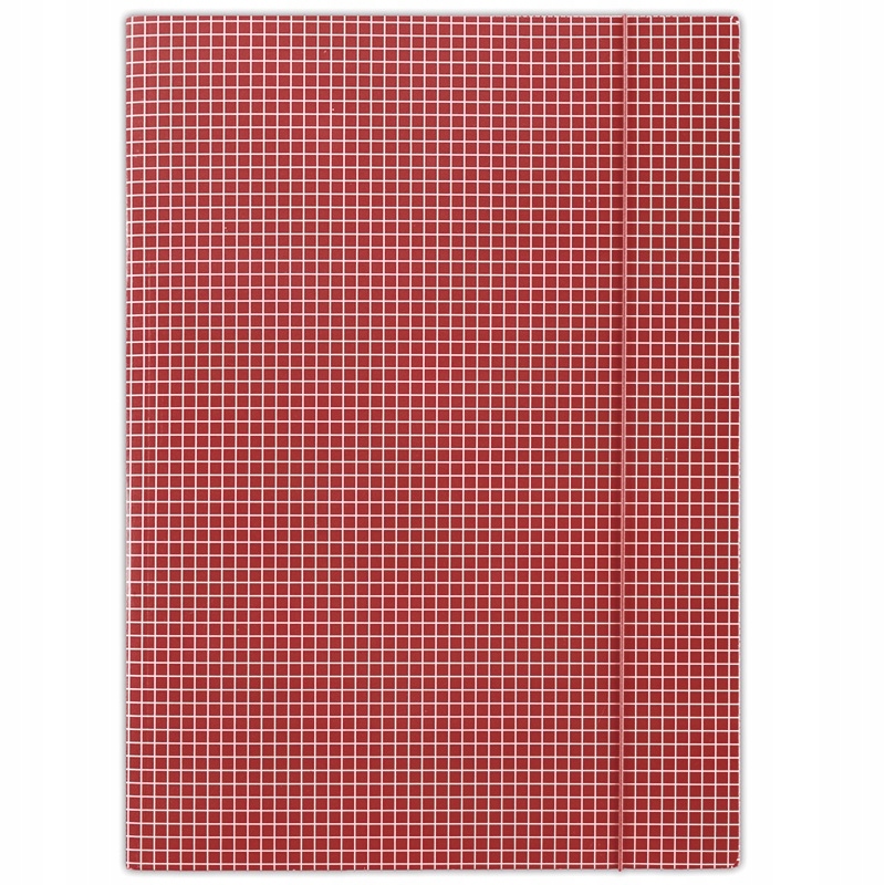 

Teczka z gumką A4 400gsm 3-skrz czerwona w kratę