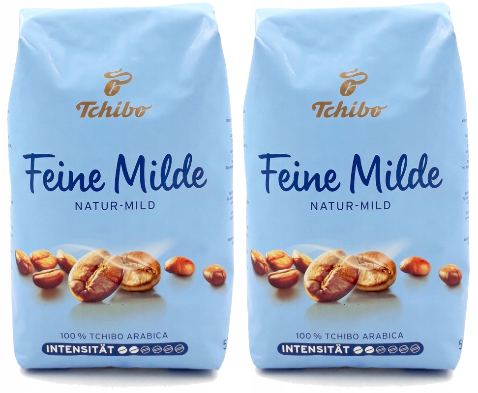 Zestaw 2 x Tchibo Feine Milde kawa ziarnista 500g