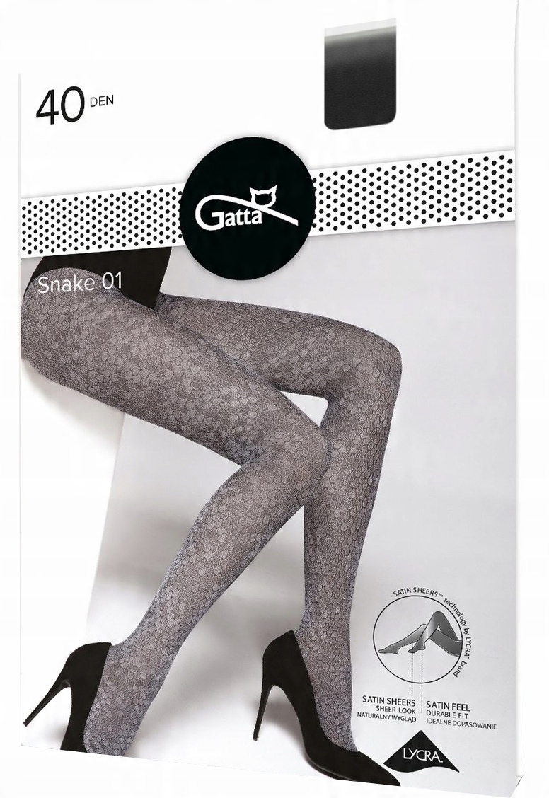 

Gatta rajstopy wzorzyste Snake 40 den # 3 M