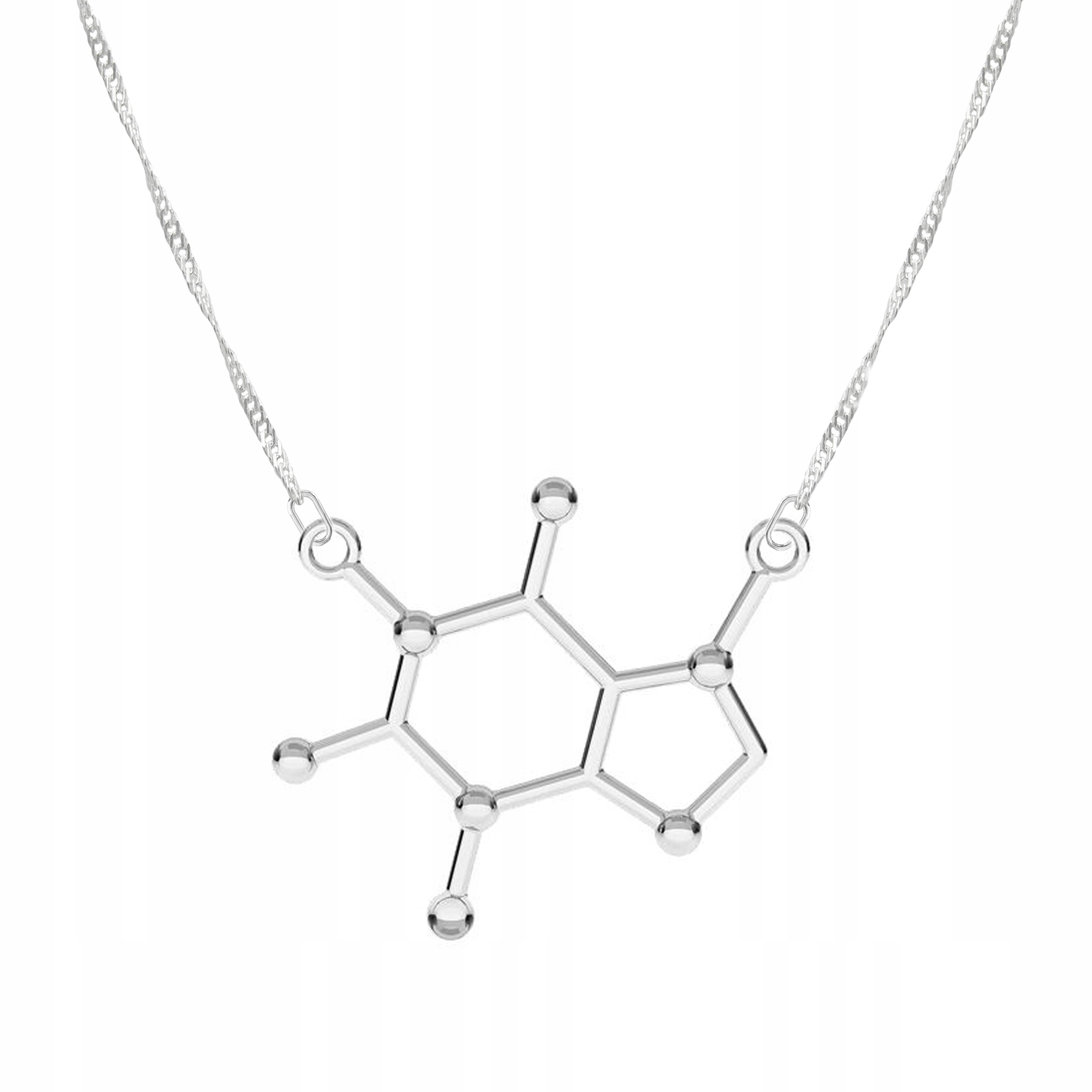 Stříbrný řetízek náhrdelník 925 Kofein