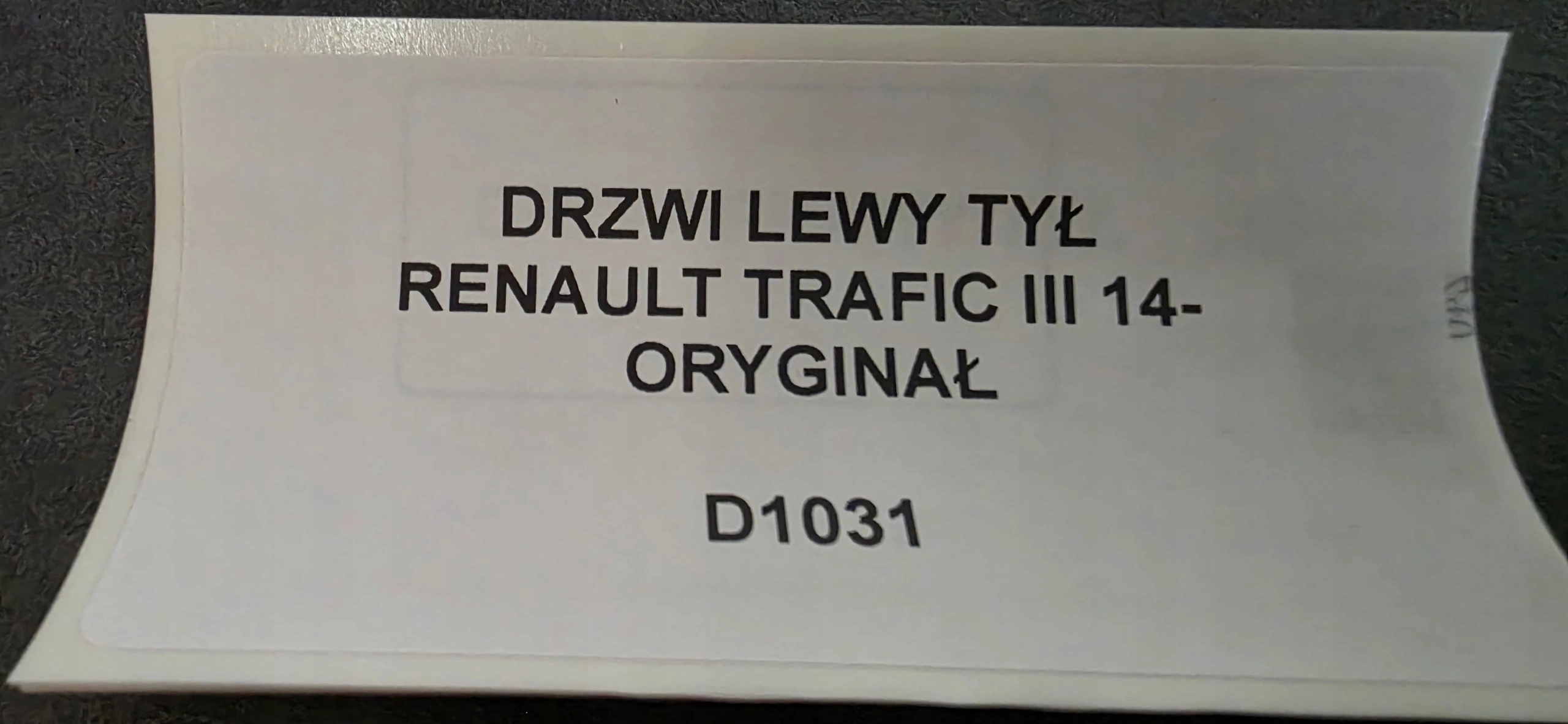 Tür links heck RENAULT TRAFIC III VIVARO B 14- Original