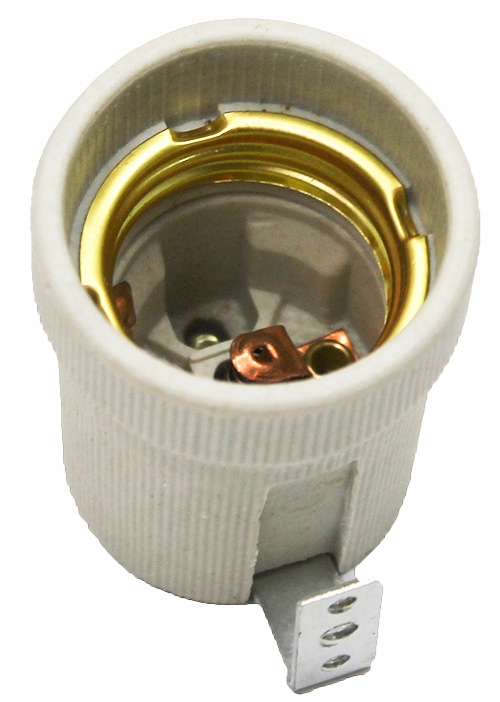 

Oprawka Porcelanowa Z Uchwytem Gniazdo E27 Żarówka