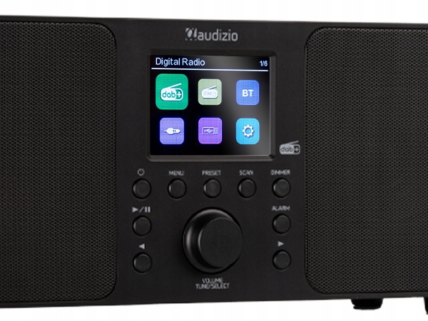 Radio cyfrowe DAB+ tuner FM bluetooth USB czarne Audizio Format wyświetlania godziny 24 h