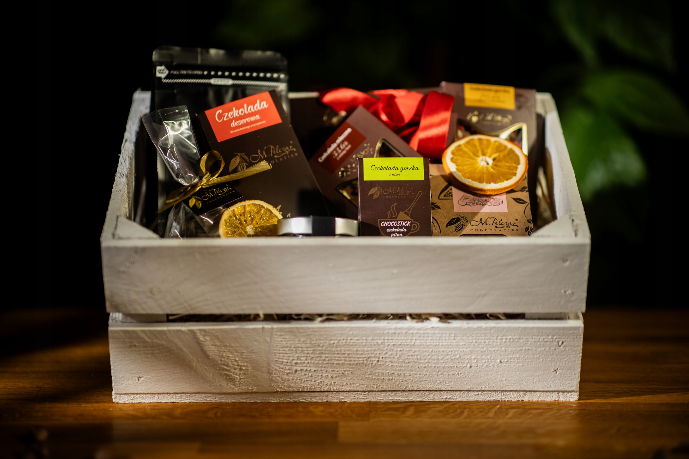 Levně Dárková krabička s čokoládovými sladkostmi, Vánoce, dárek