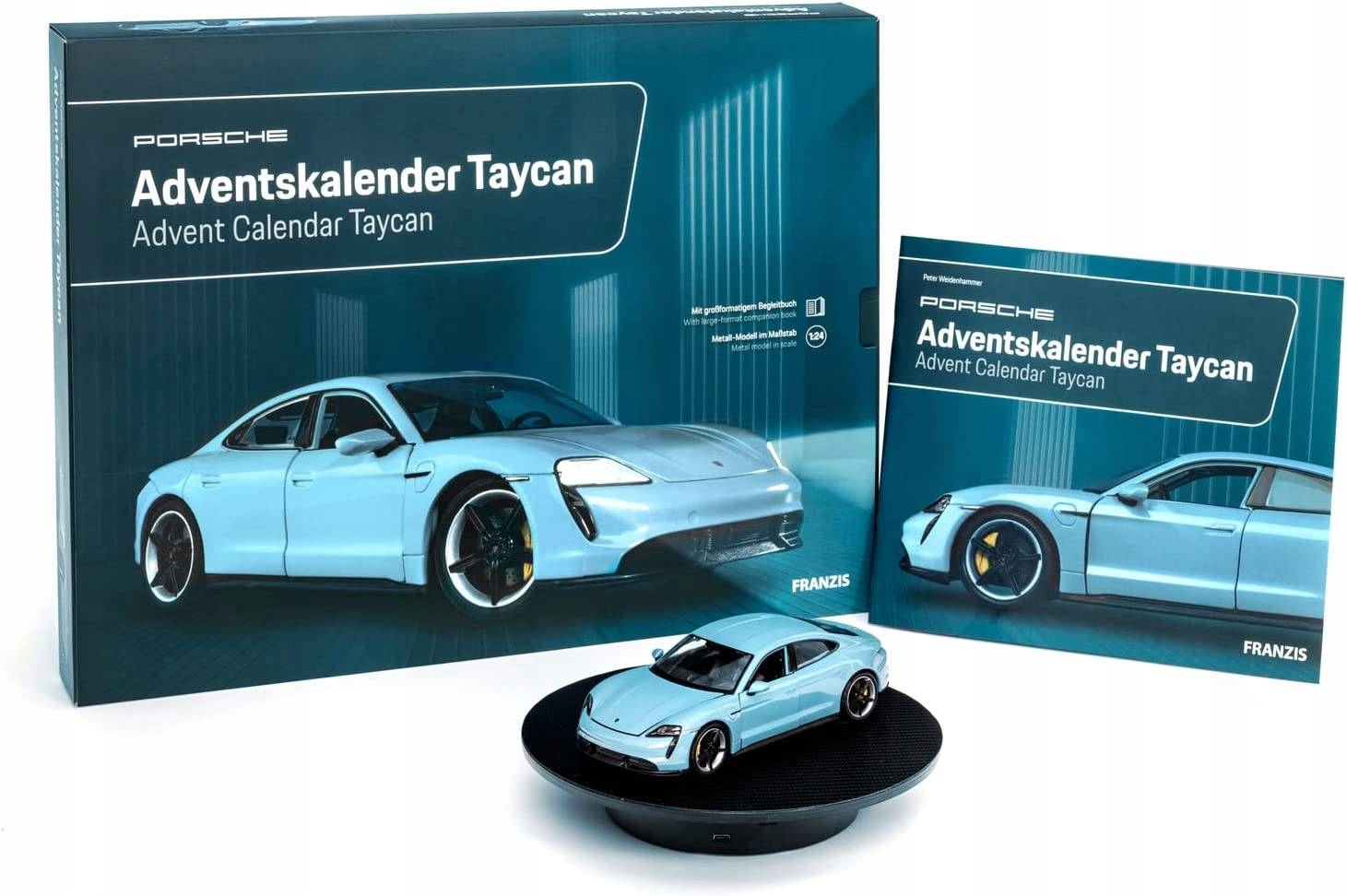 Porsche Taycan model pro skládání adventní kalendář