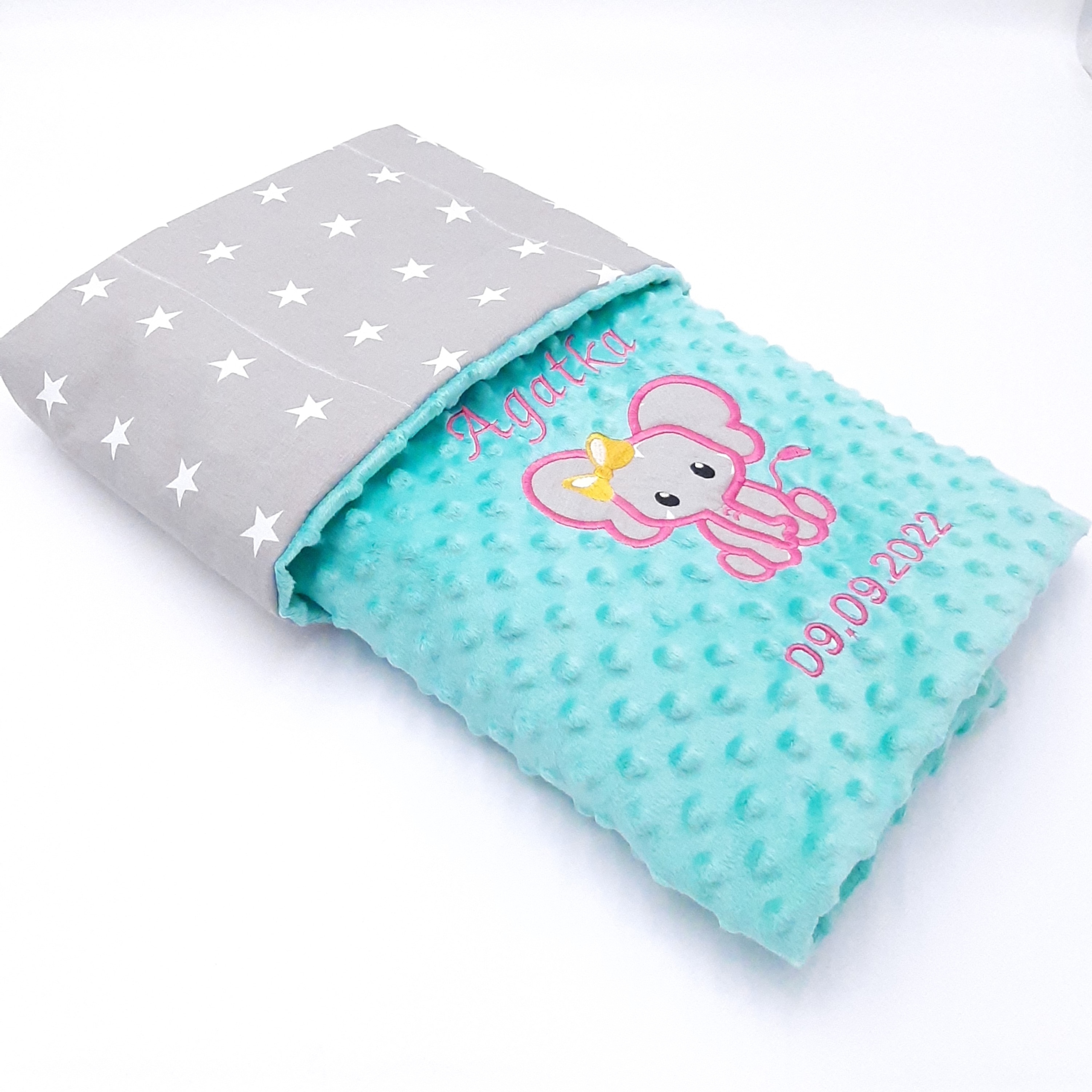 

Kocyk Kołderka Z Imieniem I Metryczką Haft