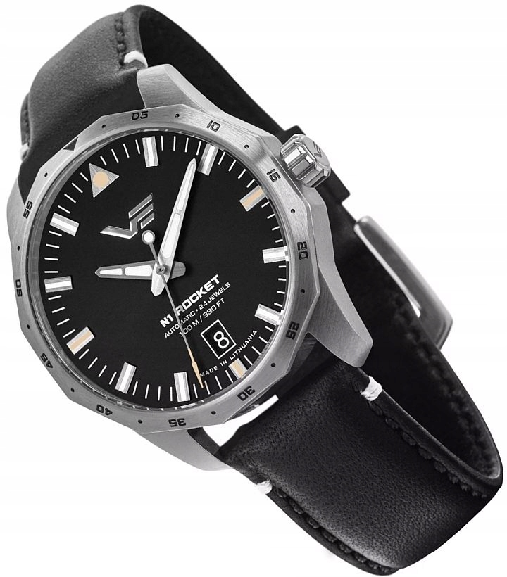Pánské Hodinky Vostok Europe NH35A-125A747 Černé Automatické Rocket N1