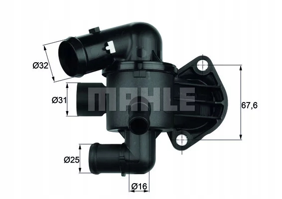 TERMOSTAT VW 2,0TDI 05- TI3387 MAHLE ORIGINAL TI 33 87