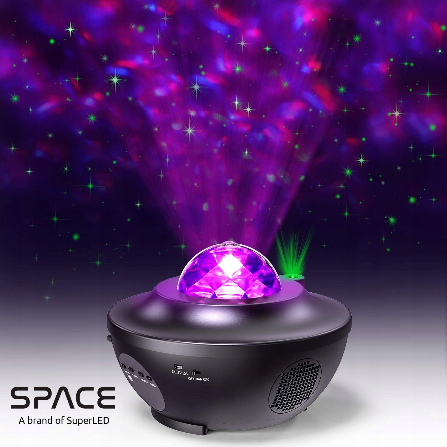 Projektor Gwiazd Rzutnik Space Lampka nocna LED Głośnik Bluetooth + pilot Kod producenta 9049
