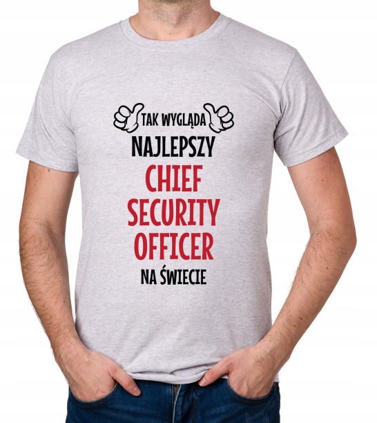 

koszulka Najlepszy Chief Security Officer prezent