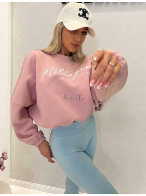 Dámské modelovací legíny Millagro s výšivkou, vysoký pas, modré, Uni