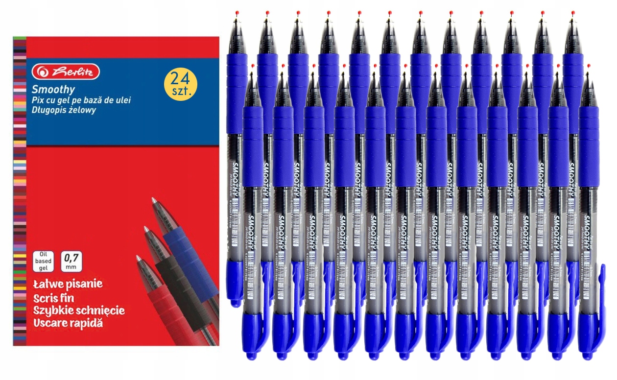 

Żelowy Długopis Herlitz Smoothy Niebieski -24 Szt.