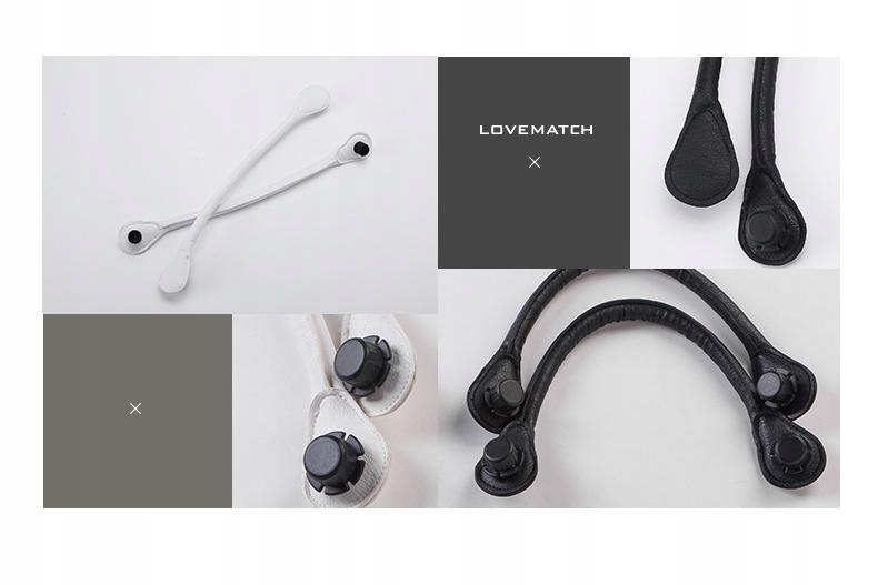 RĄCZKI UCHWYTY USZY DO OBAG O TORBA GUMOWA TOREBKA Długość paska 65 cm