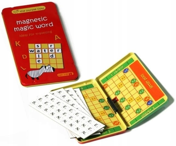 PODRÓŻNA GRA PLANSZOWA MAGNETYCZNA The Purple Cow Magiczne Słowa 7+ EAN (GTIN) 7290011890841