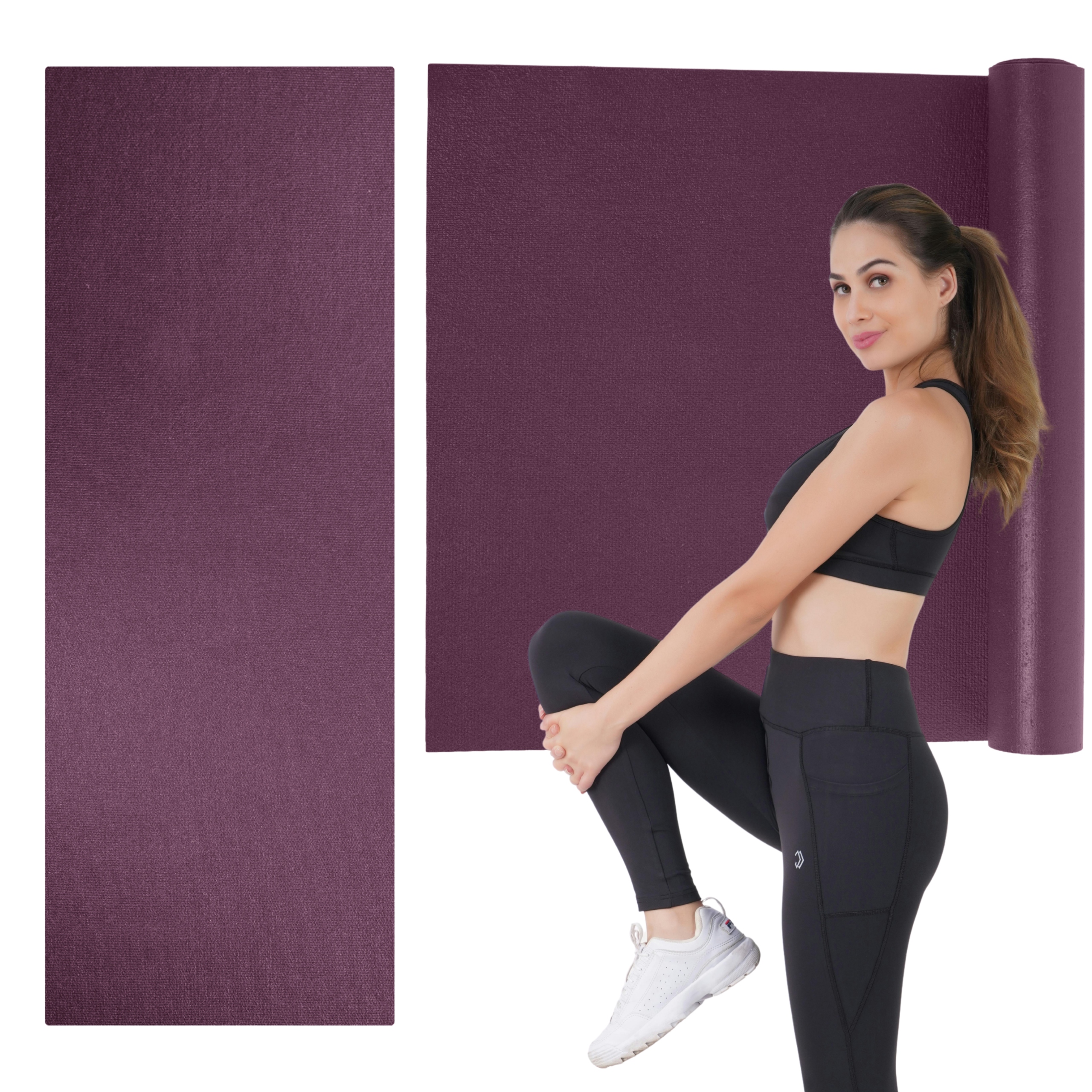 Podložka na cvičení Omm Yoga Fialová 4,5 mm Fitness jóga