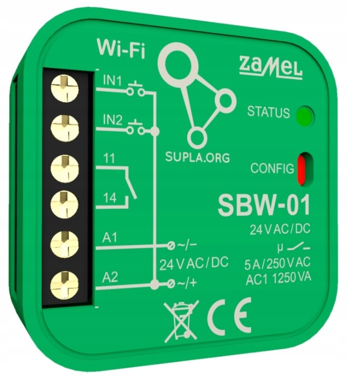 Supla ovladač brány Wi-fi SBW-01