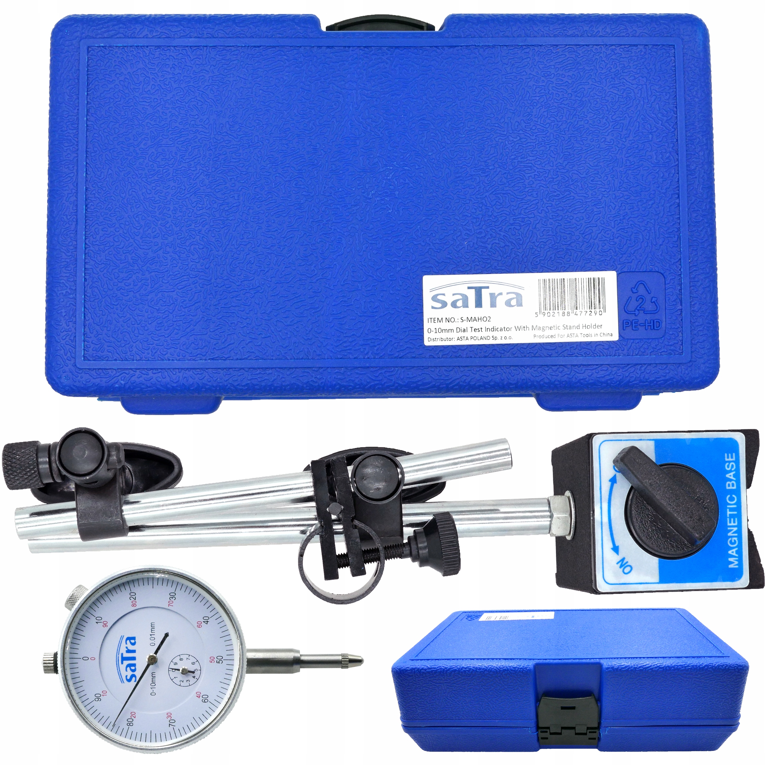 МАГНИТНЫЙ ШТАТИВ С ЦИФЕРБЛАТОМ 0-10 ММ